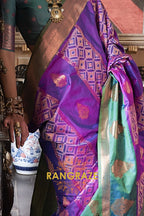 Mystic Bloom Pochampally Saree