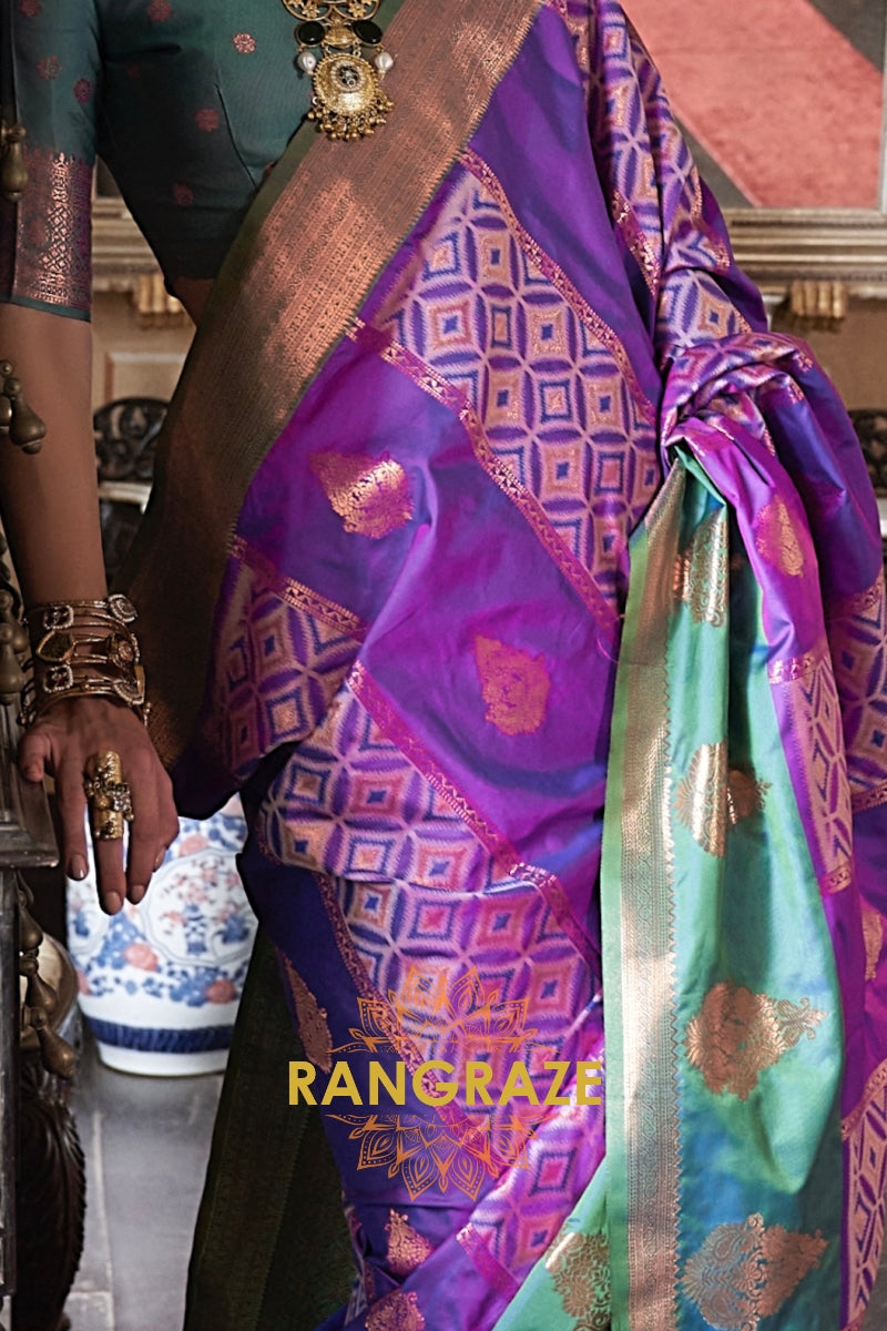 Mystic Bloom Pochampally Saree