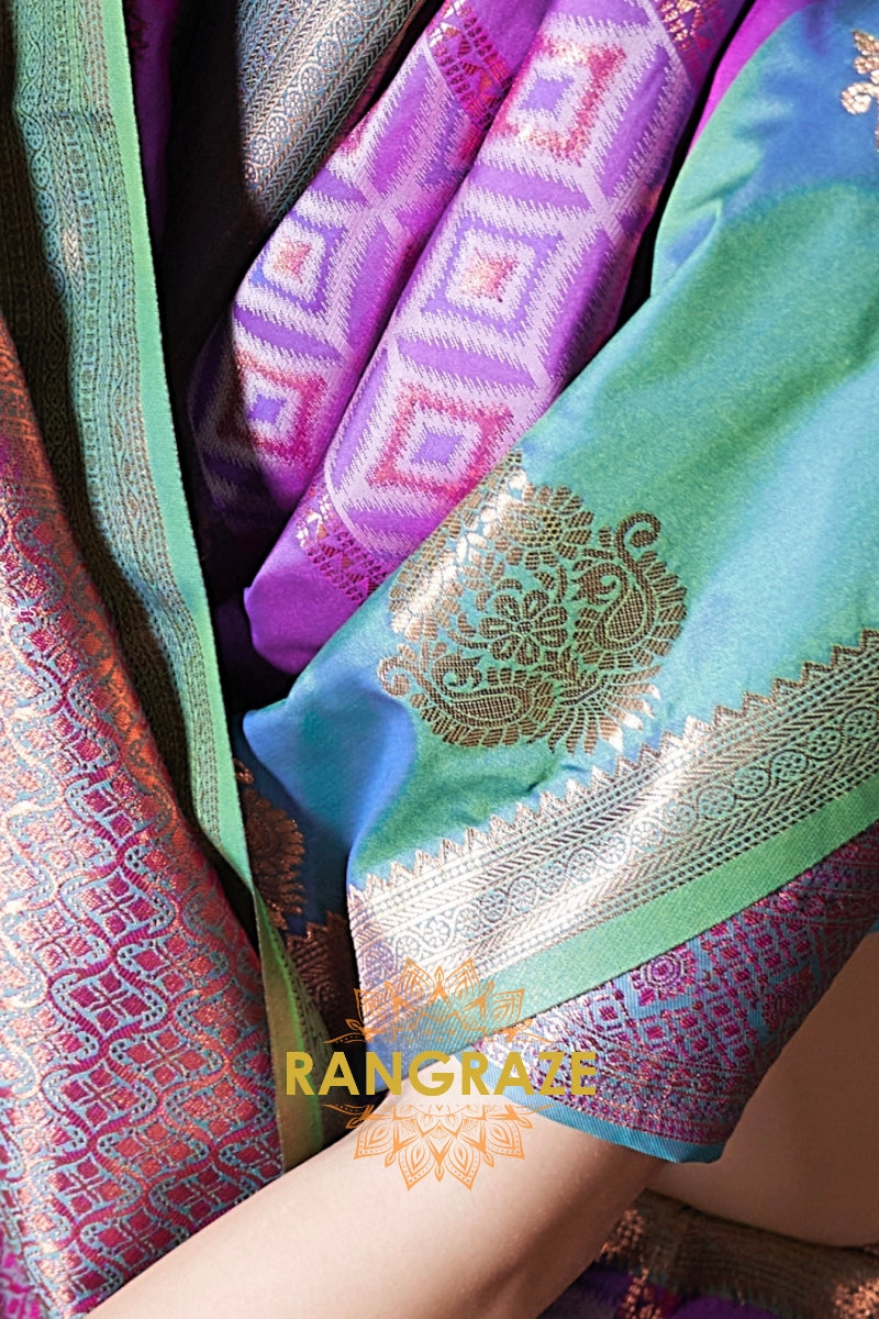 Mystic Bloom Pochampally Saree