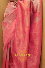 Red Metal Woven Kanjivaram Silk Saree