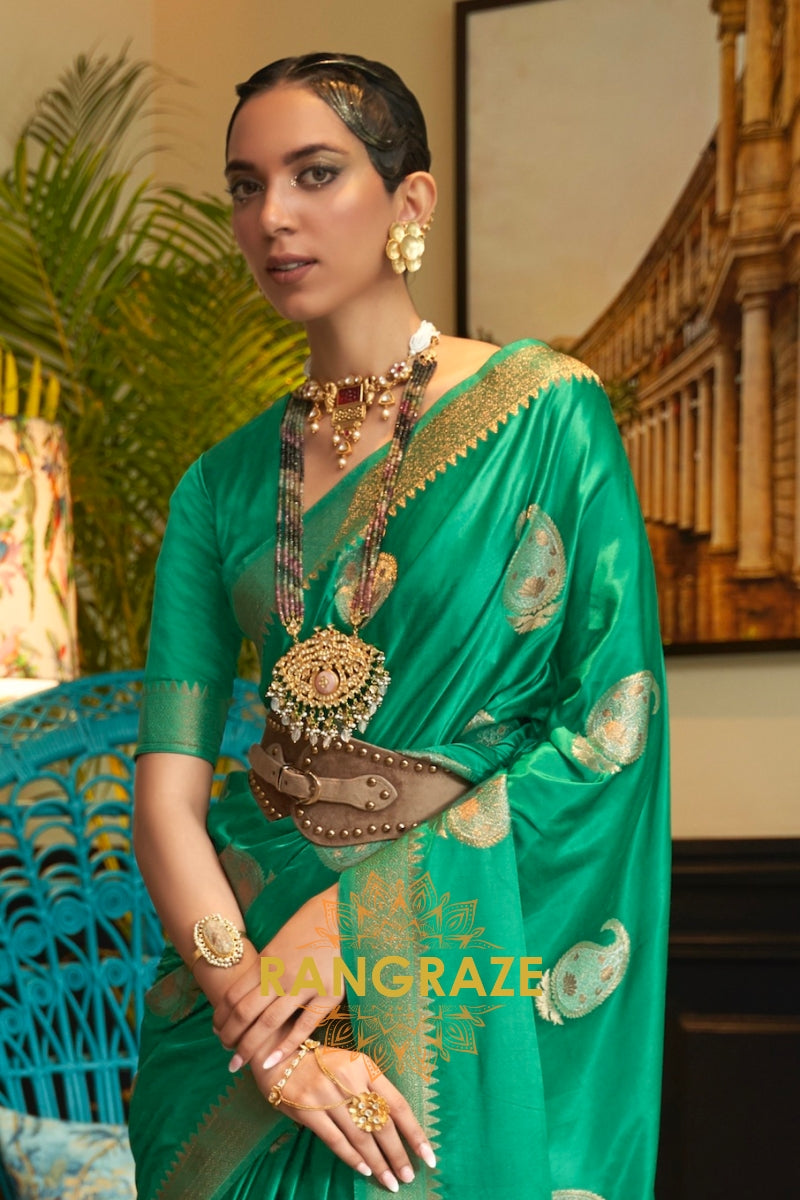 Royal Classic Woven Banarasi Satin Silk Saree