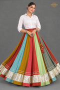 Satrangi Zari Bahaar Flare Skirt