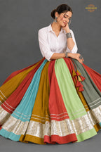 Satrangi Zari Bahaar Flare Skirt