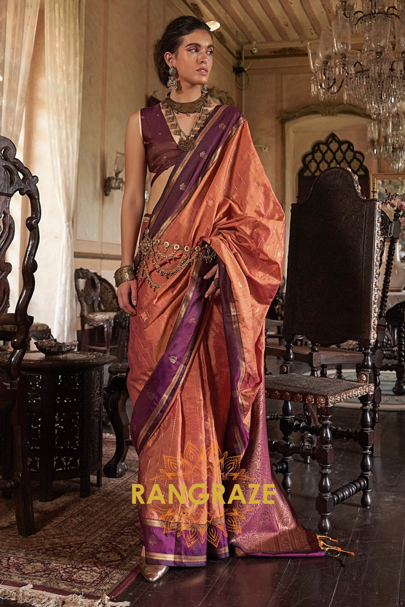 Rudra Flame Tussar Royale Saree
