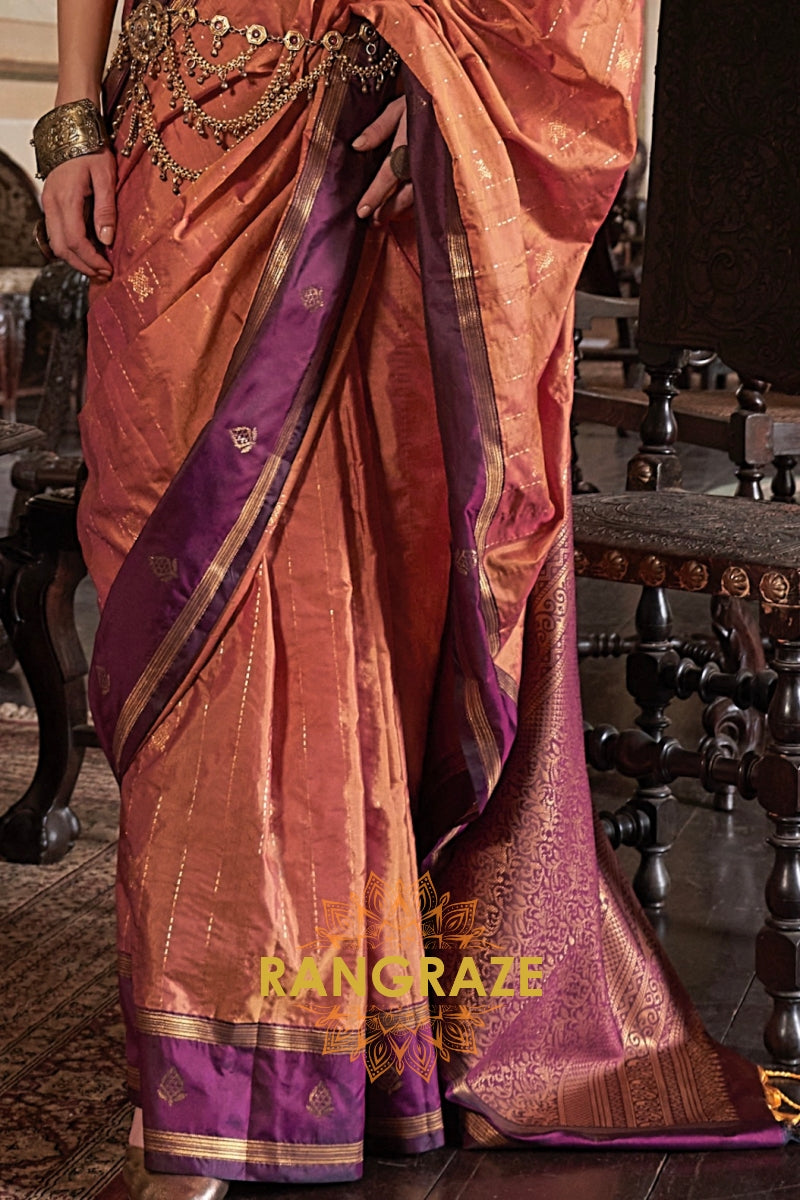 Rudra Flame Tussar Royale Saree