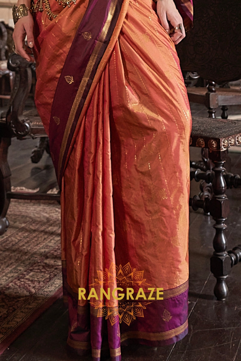 Rudra Flame Tussar Royale Saree