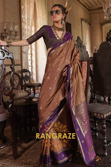 Royal Dusk Tussar Saree