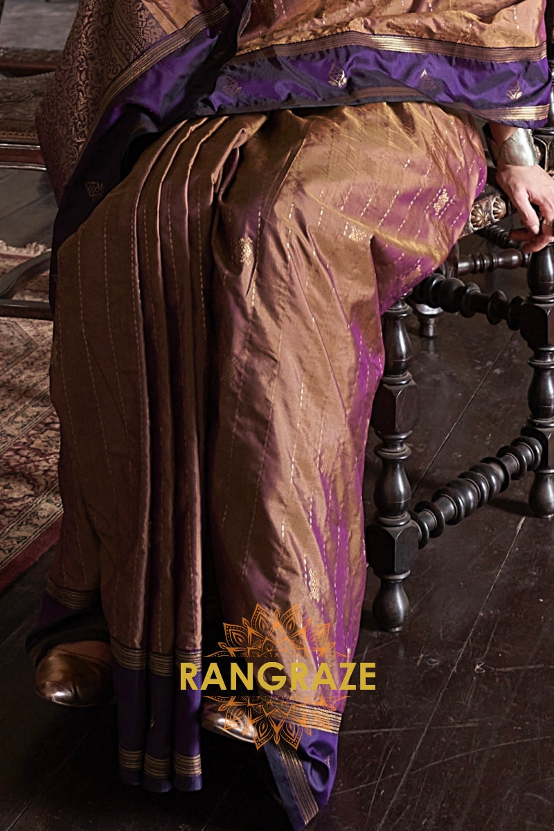 Royal Dusk Tussar Saree