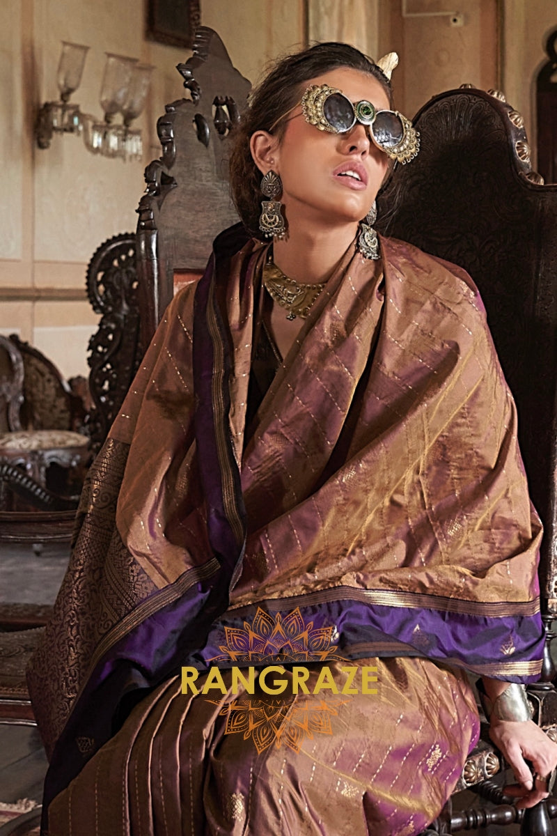 Royal Dusk Tussar Saree