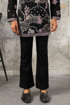 Black Embroidered Japanese Men Kurta Pajama